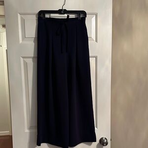 Wilfred Navy Wide-Leg Pants